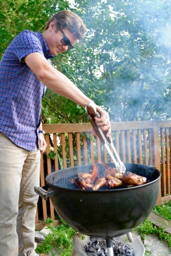 Danny grilling up some chicken